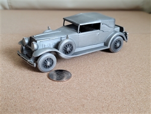 Pewter 1930 Packard Convertible Danbury Mint car