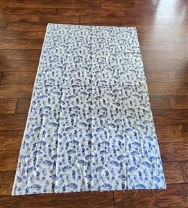 Joann sailor nautical navy blue white cotton print fabric remnant somewhere beyond the sea sewing craft material Joann sailor nautical navy blue white cotton print fabric remnant somewhere beyond the sea sewing craft material