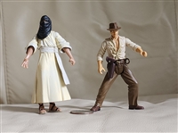 Hasbro 2007 Indiana Jones and Cairo Henchman 4 inch articulated PVC action figures Hasbro 2007 Indiana Jones and Cairo Henchman 4 inch articulated PVC action figures
