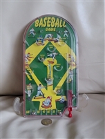 Schylling baseball handheld pinball game 2006 retro edition with red spring plunger travel companion Schylling baseball handheld pinball game 2006 retro edition with red spring plunger travel companion