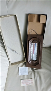 Vintage Brewster Indoor Outdoor thermometers by Springfield 12 tall in  box.