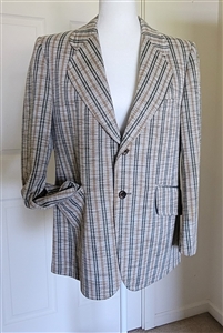 Sears Roebuck Co striped pattern suit jacket men