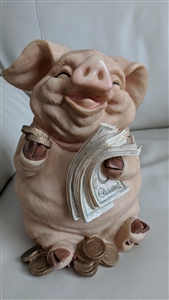 giant plastic piggy bank