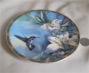 Bradford Exchange Pickard USA Hummingbird plate 89