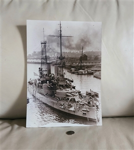 1970s USS Oregon BB3 battleship large professional black and white harbor photograph print on Kodak paper preowned vintage sells as is 1970s USS Oregon BB3 battleship large professional black and white harbor photograph print on Kodak paper preowned vintage sells as is