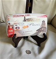 Beautiful Shui Mi Ma wallet colorful outer decoration Destination Paris print Beautiful Shui Mi Ma wallet colorful outer decoration Destination Paris print
