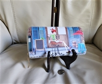 Beautiful Shui Mi Ma wallet Cafe De Paris Shabby Chic Leisure lunch print Beautiful Shui Mi Ma wallet Cafe De Paris Shabby Chic Leisure lunch print